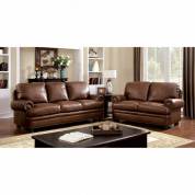 RHEINHARDT 3 Pc. Set SOFA + LOVE SEAT + CHAIR Dark Brown